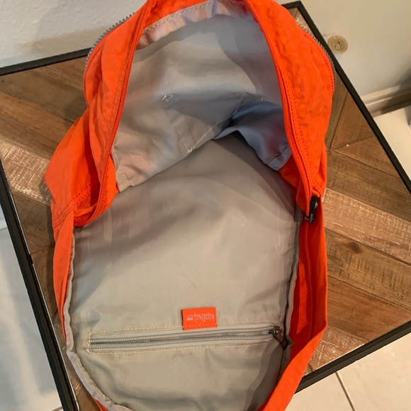 Kipling Orange Backpack Vibrant Everyday Style - Picture 5 of 6